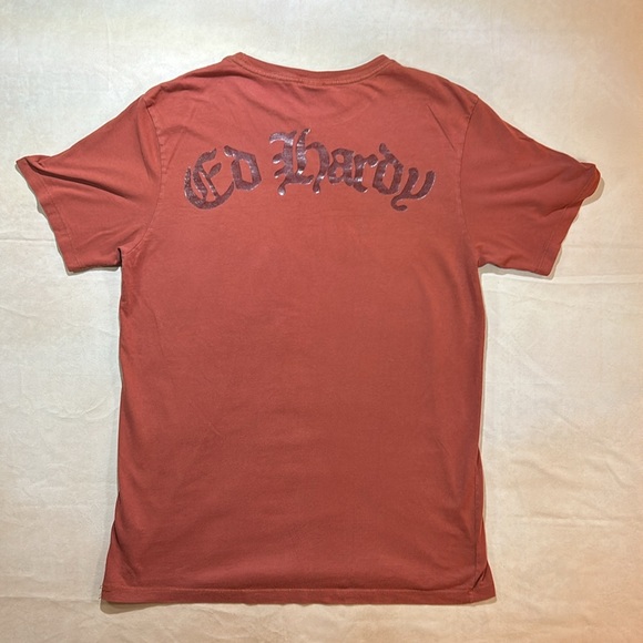 Y2k Ed Hardy rhinestone top - Picture 3 of 8